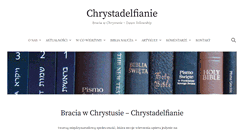 Desktop Screenshot of chrystadelfianie.pl