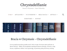 Tablet Screenshot of chrystadelfianie.pl